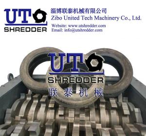 Quality automatic car tire shredder/ truck tyre shredder, waste tire shredder, double shaft shredder/ tire reycling machine wholesale