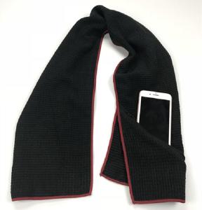 Quality Black White Golf Microfiber Gym Sport Towel With Zip Pocket Set 40x100 Cm wholesale