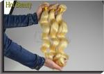 Full Ends Virgin Hair Bundles Grade 6A Virgin Hair Extension Blonde Color