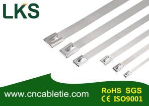 Quality 4.6*200mm SS316 grade Ball-lock stainless steel self-locking cable tie wholesale