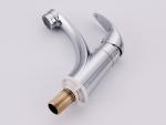 Zinc Stylish Bathroom Single Cold Water Basin Taps In Chrome