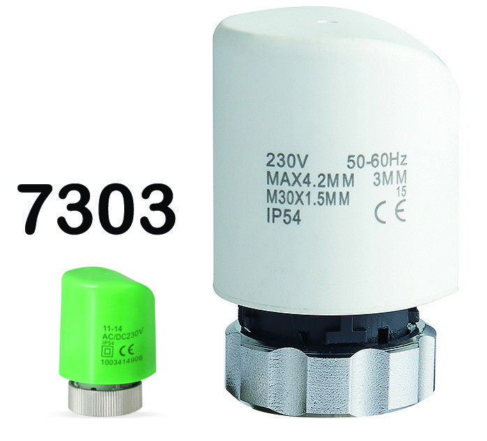 230V 2.0W Thermoelectric Actuator With Transparent Shell