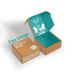 Kraft Paper Mailer Shipping Box ISO9001 Custom Printed Gift Box