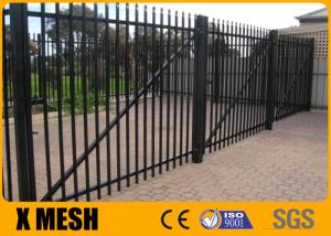 Quality 6 Point Welds Security Metal Fencing Black Aluminium Palisade Fence wholesale