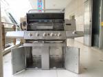 Factory price kitchen bbq easy grill slow burning 4 burners gas stainless steel