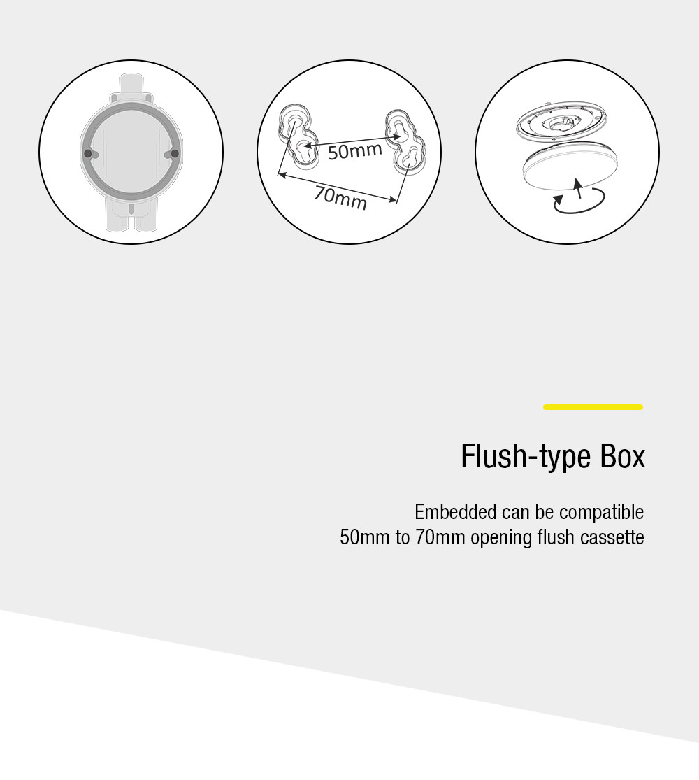 Ra80 White Motion Sensor Ceiling Light Flicker Free 10W 15W 20W