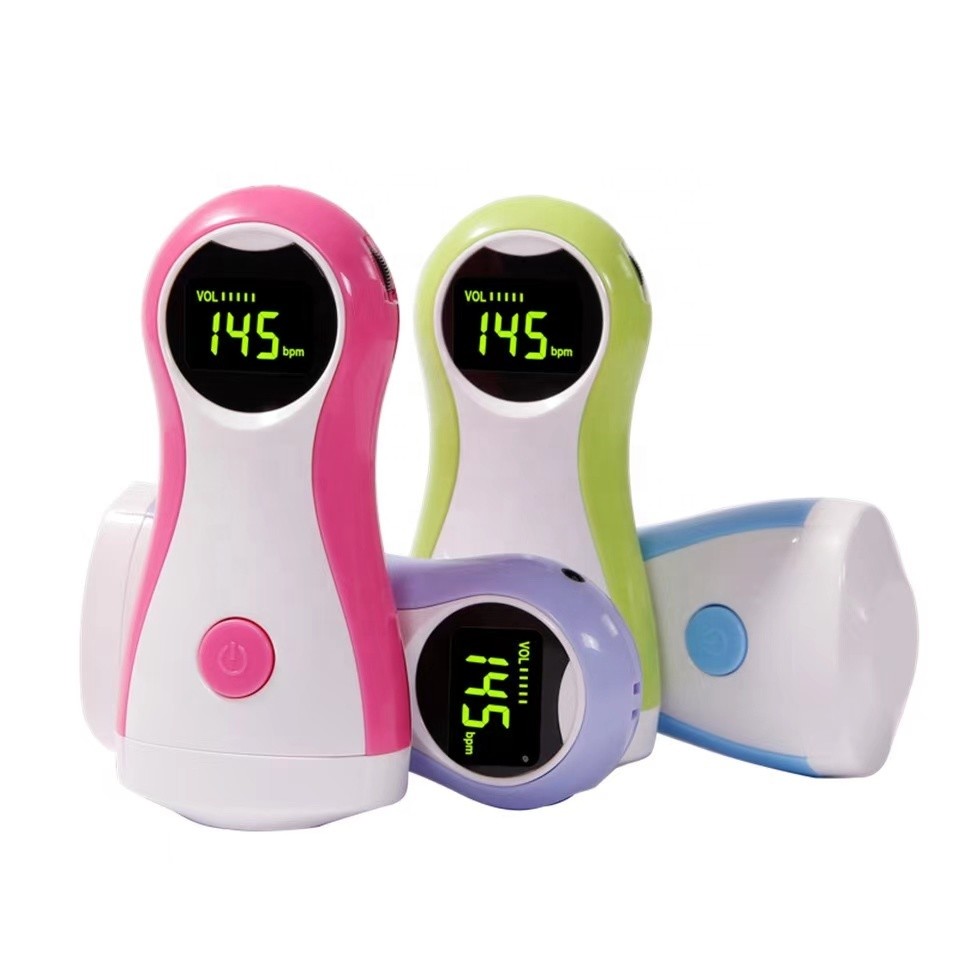 Portable Home Pregnancy Doppler Fetal Baby Ultrasonic Doppler Fetal Heartbeat Detector