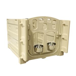 Quality 1880x1460mmx1230mm Plastic Calf Fence with Stainless Steel Feeding Bucket wholesale