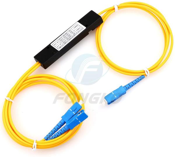 1*2 Fiber Optic Coupler double wavelength 1310 1550nm 1*2 Fbt Fiber Optic