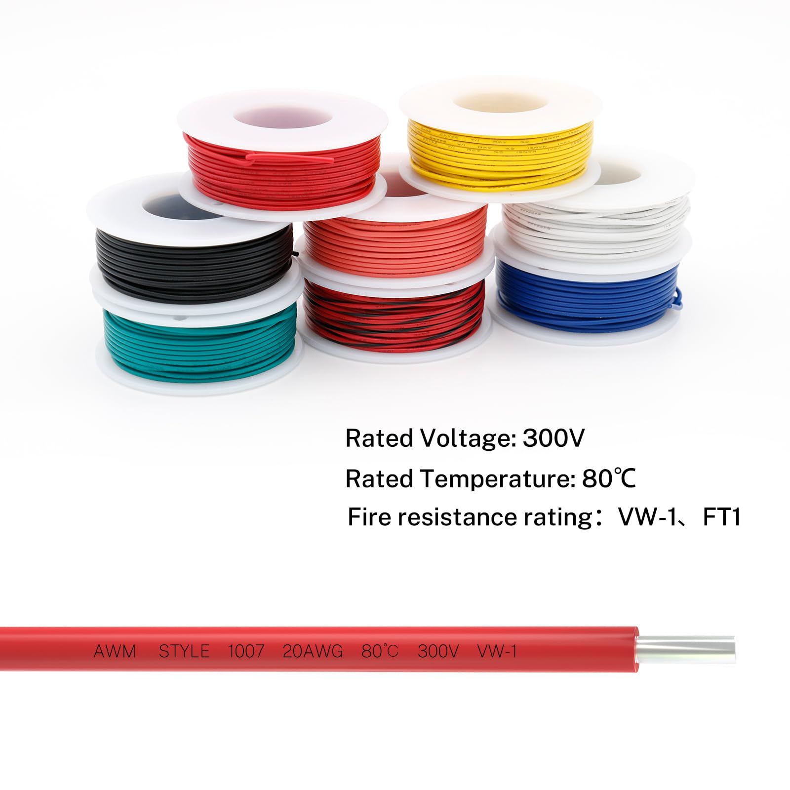 18 Gauge Solid Core Tinned Copper Hook up Wire Kit Perfect for Industrial Machinery