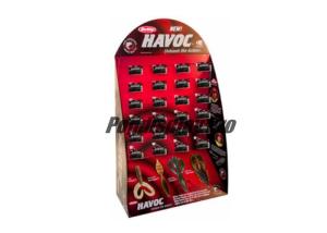 Quality Advertising Retail Shipper Display Red Printed End Cap Displays For Christmas Ornaments wholesale