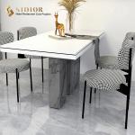 Restaurant Hotel Stackable Faux Leather Dining Chairs 80cm Height ODM