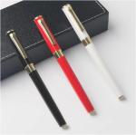 Good quality stainless steel metal pen silver metal roller ball pen with engrave