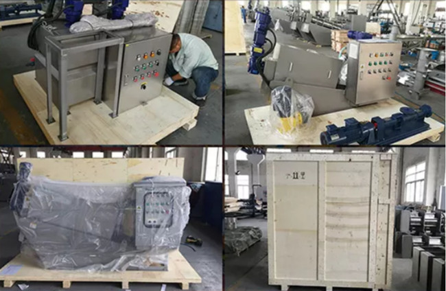 34m3/H No Clogging Screw Volute Press For Sludge Dewatering Equipment Low Energy