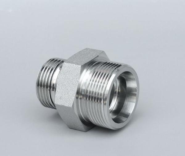 Stainless Steel 1cm-Wd Stainless DIN2353 Bite Ferrule Type Connector Tube