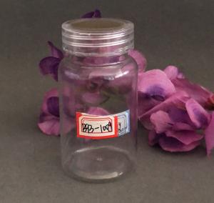 Quality 100g Transparent Big Mouth Plastic Screw Top Bottles PET Sub Packed wholesale