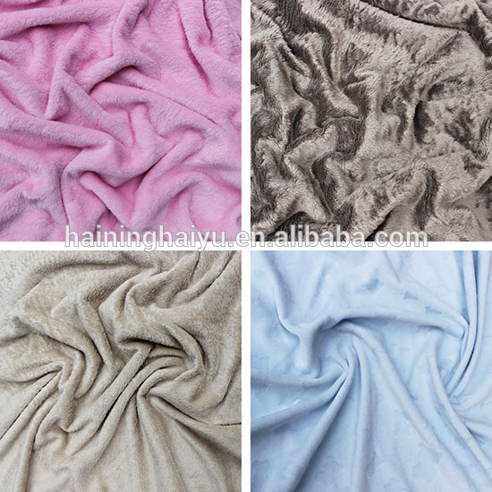 0.5mm 1mm polyster plain minky fabric textile importers knitting fabric