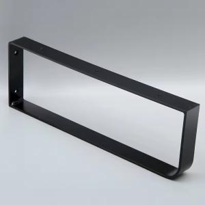Quality Matte Black Stainless Steel Towel Bar Self Adhesive Bathroom Wall Mounted Towel Rack wholesale