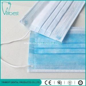 Quality 3 Ply Disposable Non Woven Face Mask , Disposable Earloop Face Mask wholesale