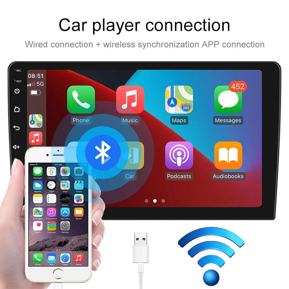 1 Din IPS 1280X720 Android Multimedia Video Touch Screen for Toyota/Nissan/Hyundai/Honda