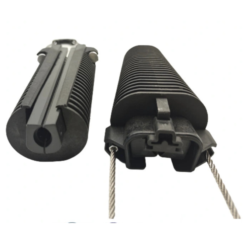 FTTH Fiber Optic Suspension Cable Nylon Clamp for Plastic Insulation and Dead End