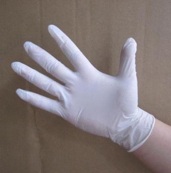Natural Latex Disposable Medical Gloves For Semiconductor / Precision Electronic