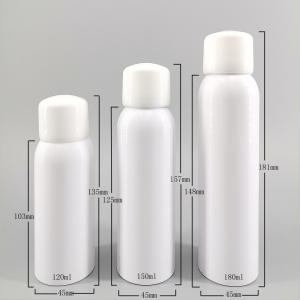 Quality PET Cylindrical Bayonet 180ml Cosmetic Spray Bottles wholesale