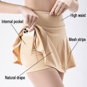 Quality 75% Nylon Womens Golf Clothes Outdoor Ladies Polyester Cool Feeling Tennis Skirts wholesale