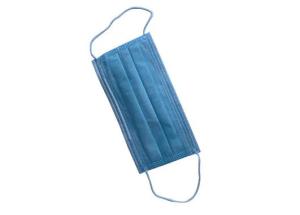 Quality 3 Ply Non Woven Face Mask , Disposable Blue Mask Folds Up For Easy Carrying wholesale