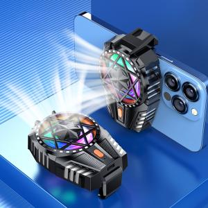 Quality Mobile Phone Air Cooler for iPhone Samsung X112 300mah Rechargeable with RGB Light wholesale