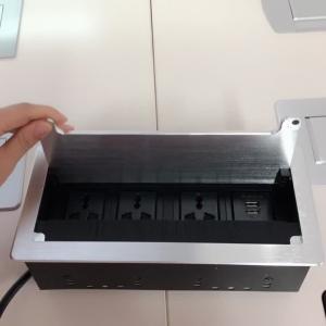 Quality Wholesale product aluminum power supply for conference system desktop brush socket wholesale