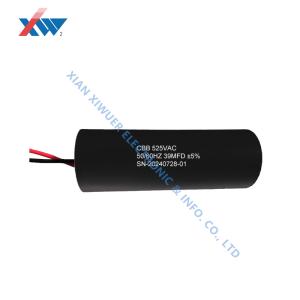 Quality CBB Cylinder Film Capacitor 84uF 525VAC 60Hz 2 Wires 55x145mm Run Capacitor For Air Compressor wholesale