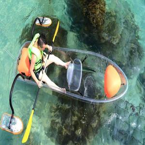 Quality Electric Remote Control Clear Plastic Kayak Fiberglass Hull Material No Inflatable wholesale
