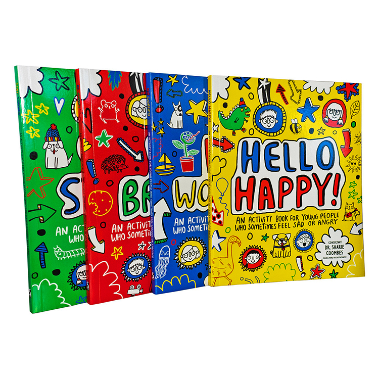 120Gsm Offset Kids Book Printing services Creative Sticker Eco Friendly Paper Material