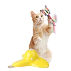 Quality 285g Cat Pet Toys Flutter Bug Electric Rotating Butterfly Cat Toy wholesale