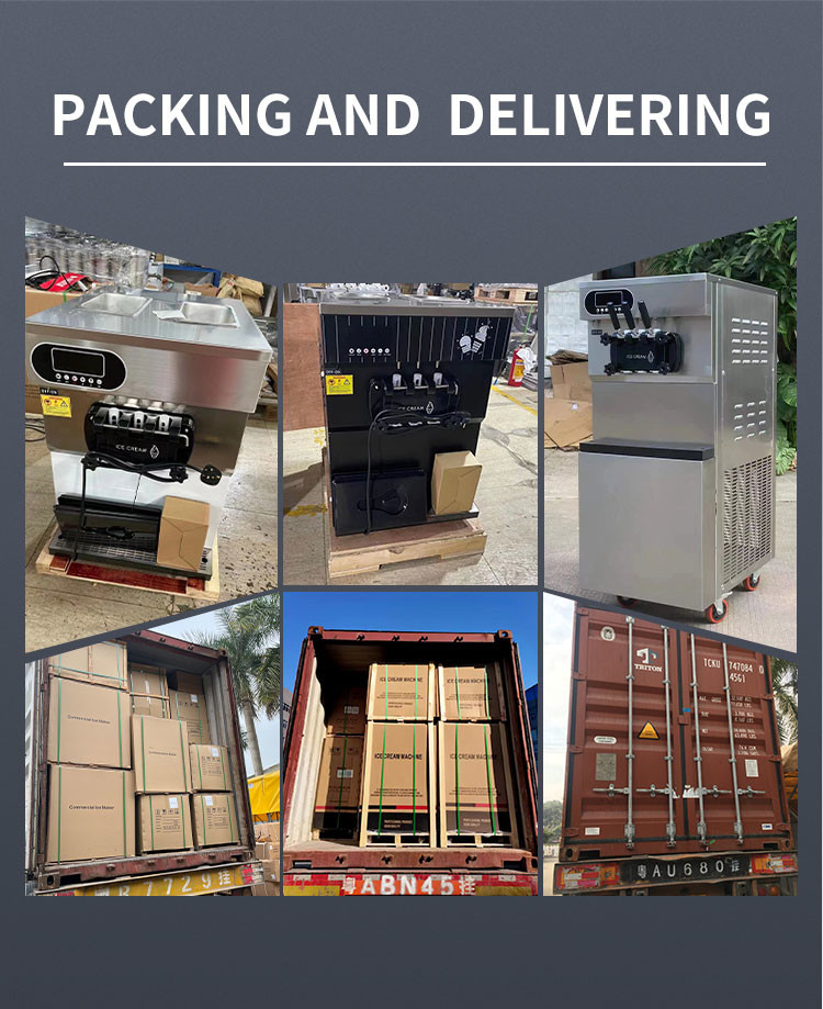 36l Hotel Commercial Ice Cream Machine Mix Mobile Gelato Maker Commercial