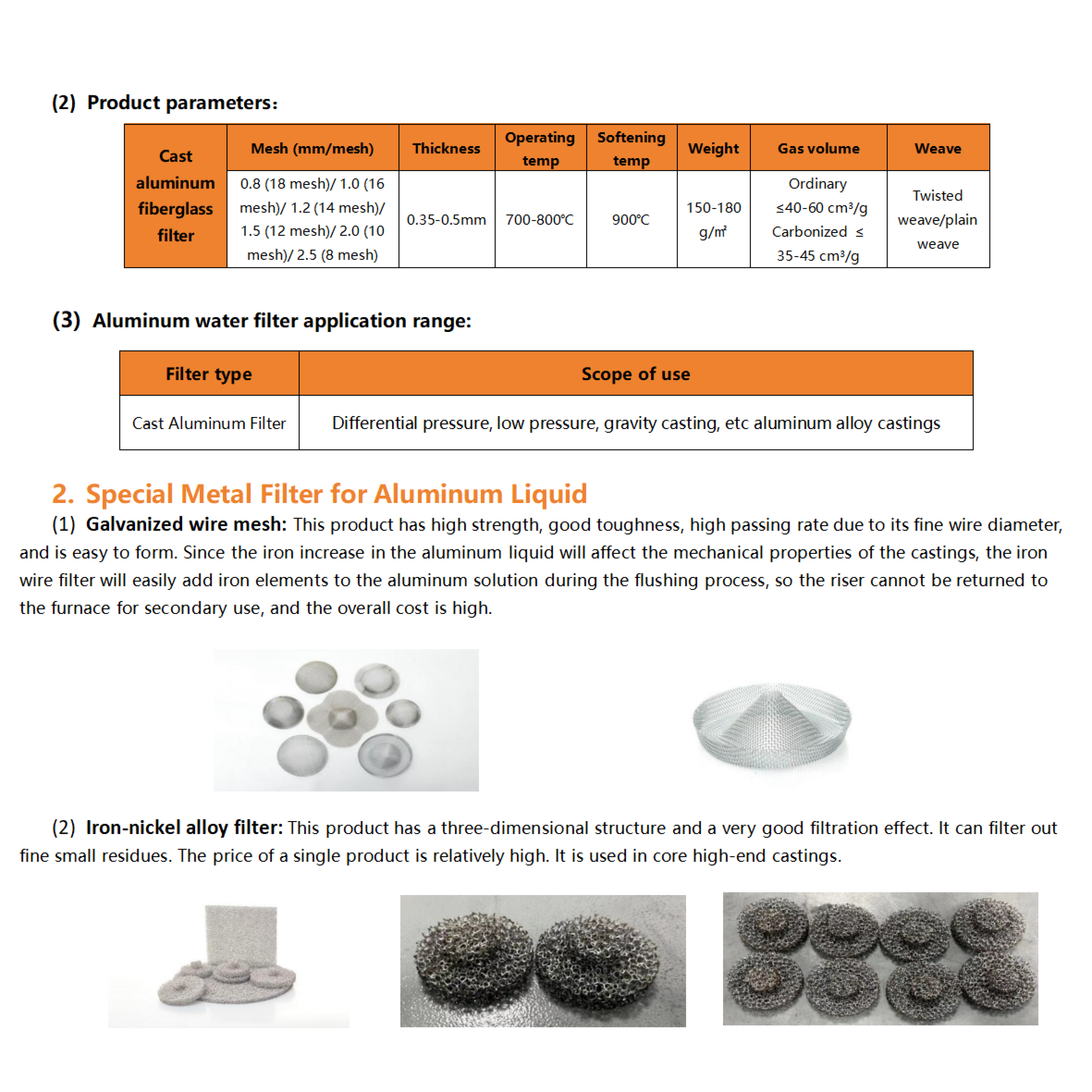 Alkali-Free Glass Fiber Filter Mesh Screen Supply High Filter Rating Precision Filters