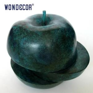 Quality Large outdoor garden metal decoration abstract apple Bronze sculpture wholesale