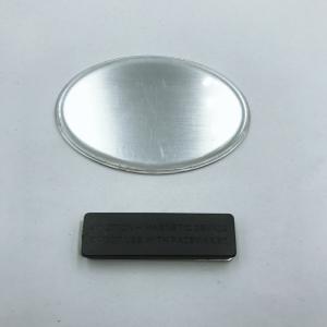 Quality OEM Oval Decorative Metal N35 Magnetic Name Badge wholesale