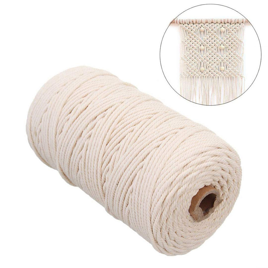 Cotton macrame cord recycled cotton macrame wall hanging DIY handmade rope