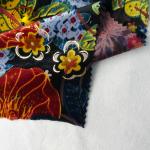 wholesale burnout 100% silk velvet fabric