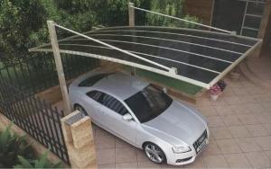 Quality Household Carport Aluminum Alloy Suspended Style Garage Car Parking Shed wholesale