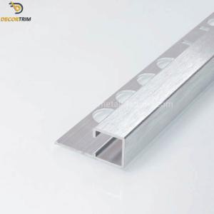 Quality Aluminum Floor Strip Metal Corner Tile Trim Flooring Edging Strip 6063 T5 wholesale