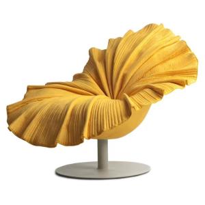 Quality Nordic Light Luxury Velvet Flower Petal Chair Hotel Showroom Stainless Steel Base wholesale