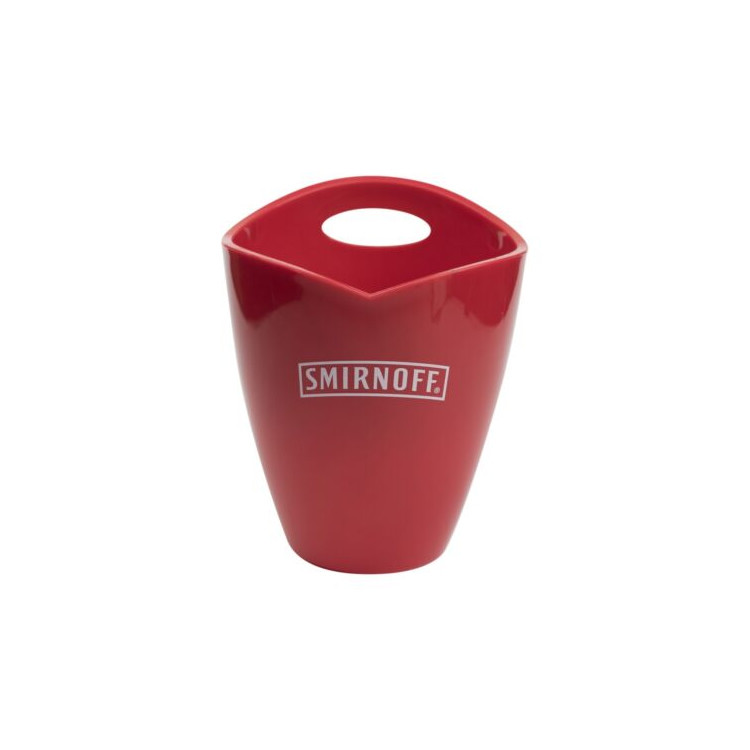 Smirnoff Vodka Red Plastic Champagne Ice Bucket Bar Beer Cooler Bucket