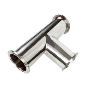 Quality Customized Sanitary Stainless Steel Tri Clamp Tee for Equal Connection in Bathroom wholesale