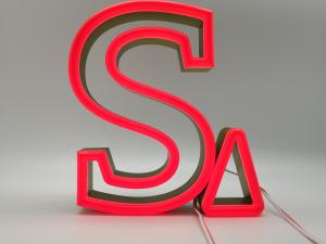 Quality 15-25mm Lighted Neon Channel Letter Signs IP65 With Weep Holes wholesale