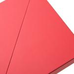 Red Square Diagonal Double Door Gift Box Scarf Presentation Box