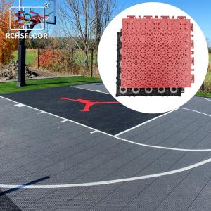 Quality 1.8cm Thick Interlocking PP Tiles For Tennis Court 32% Shock Absorption wholesale