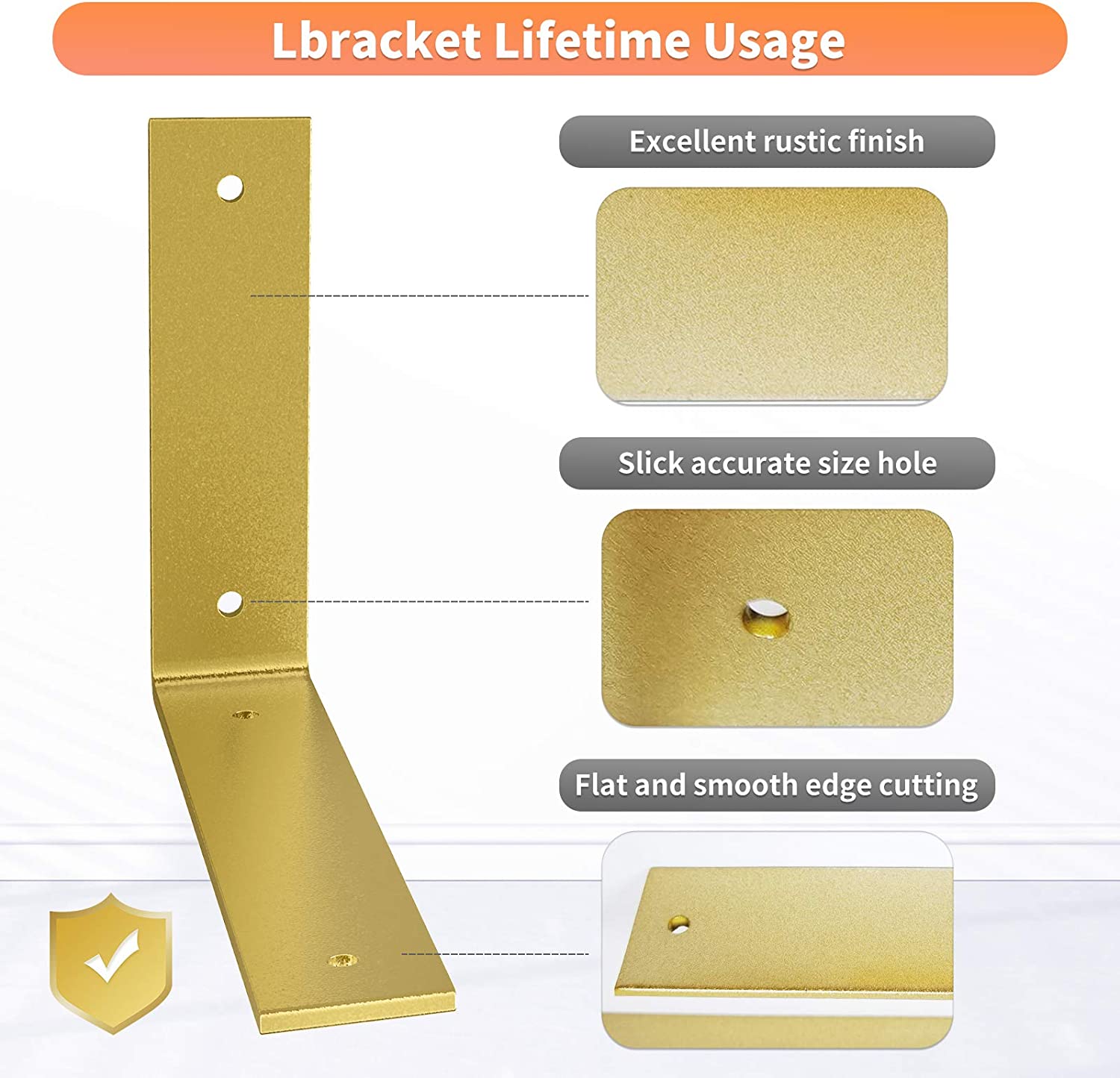Create Sturdy DIY Floating Shelves with 5mm Thick L Brackets from Furniture Hardware